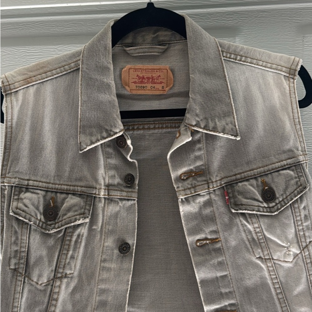 Levi's Tan Denim Vest